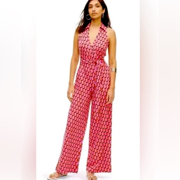 NWOT DVF geometric jumpsuit - Picture 1 of 12